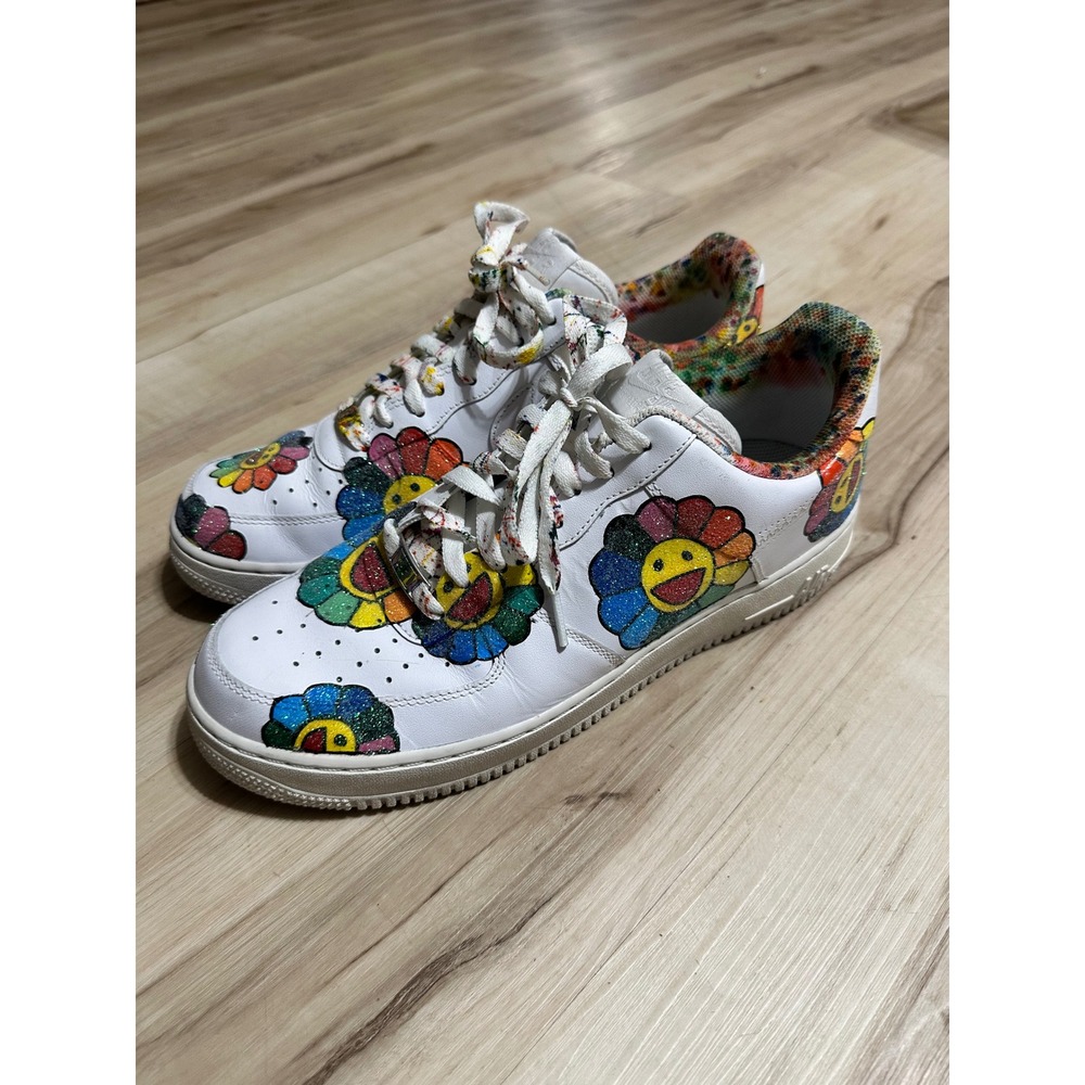 Nike Air Force One Low Custom Sneakers by Artist Zach Murphy AKA Murphzzy